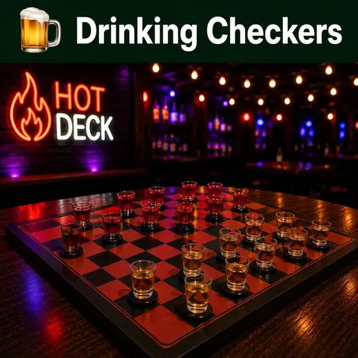 Drinking Checkers — Hot Deck game