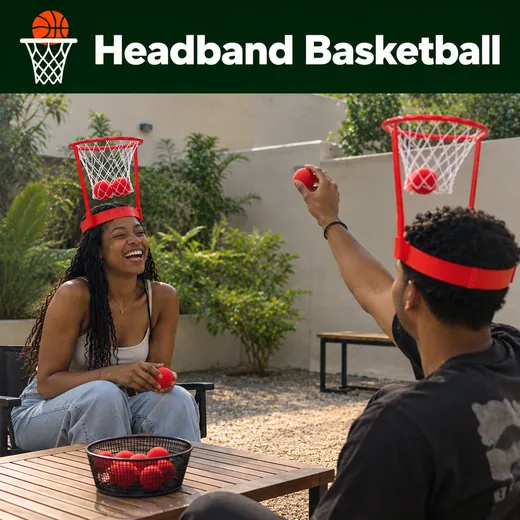 Headband Basketball — Hot Deck party game